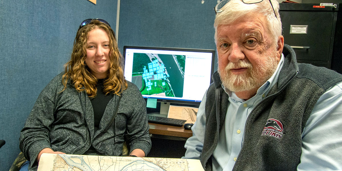 Rebecca Ramey and Mark Wagner SIU Kaskaskia research team