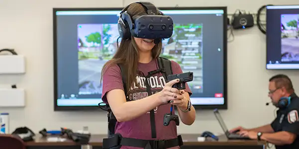 public safety student in class